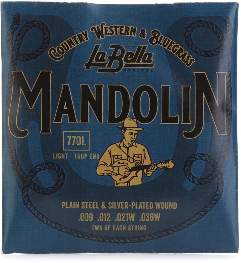La Bella 770L Silver-plated Mandolin Strings - Light