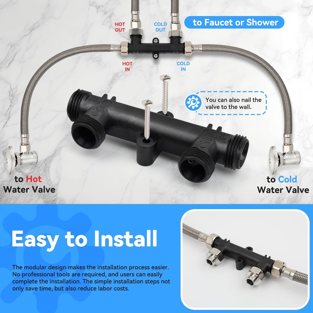 WP596816 Valve Kit for watts Recirculating Hot Water Pump, Essential Componen...