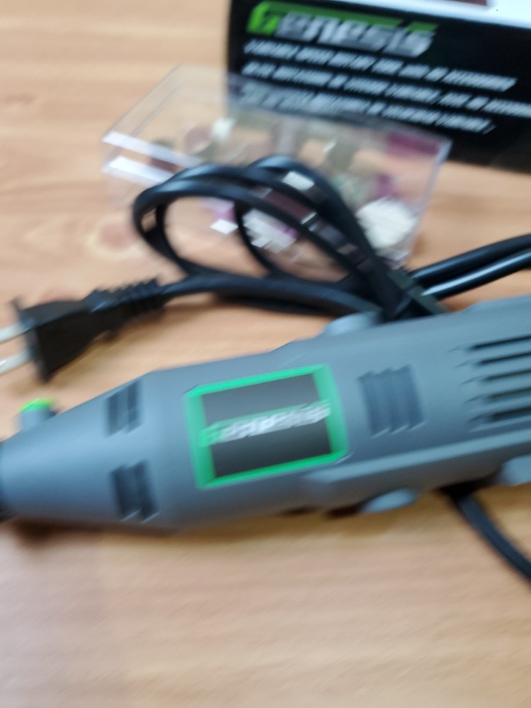 Genesis GRT2103-40 Variable Speed Rotary Tool with Some Accessories For Project