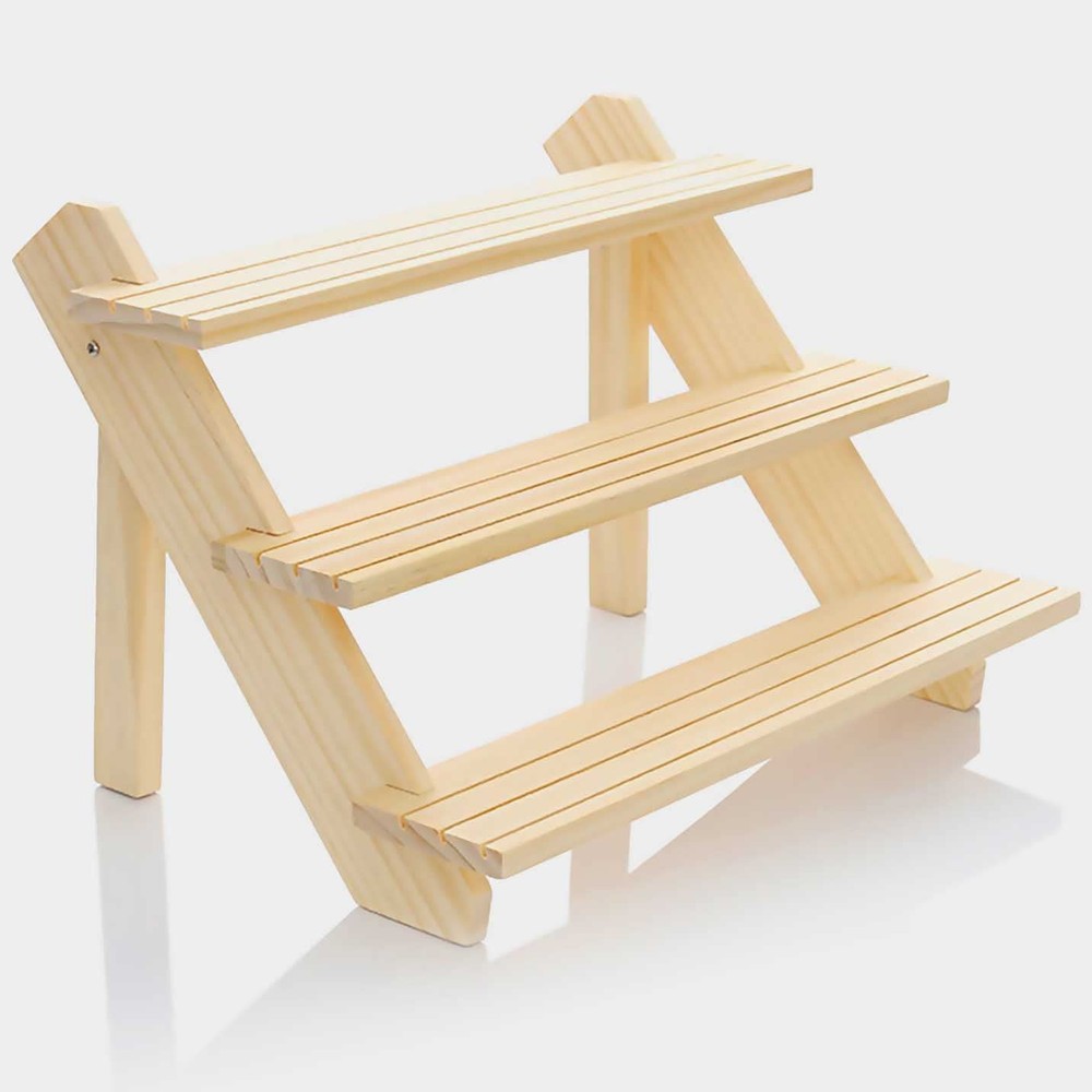 3 Steps Display Riser, Earring Display Stands, Showcase Cascading Merchandise...