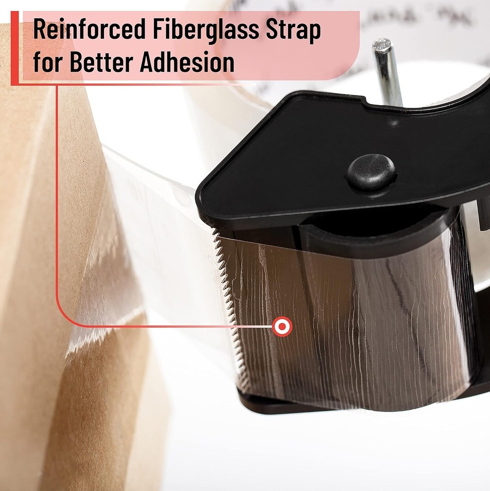 Lightweight Tape Dispenser Gun with Sharp Blade & Easy Loading - 1 Pack Included