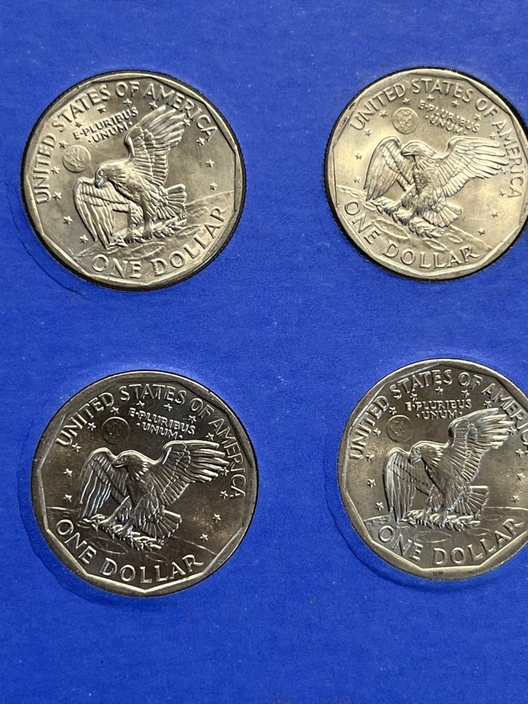Susan B Anthony Dollar set~Littleton Encapsulation