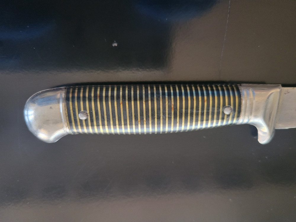 Vintage Imperial Prov RI USA Fixed Blade Knife Solid Handle