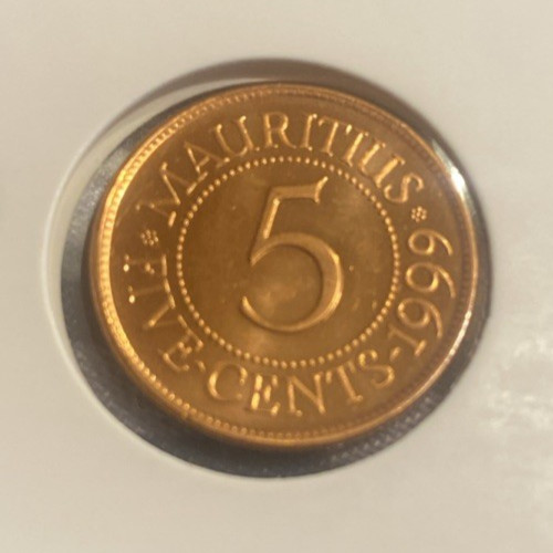 MAURITIUS 1999 BU 5 CENT COIN