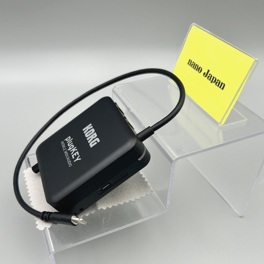 Korg PlugKey Mobile MIDI Audio Interface iOS iPhone iPad Lightning Black Used