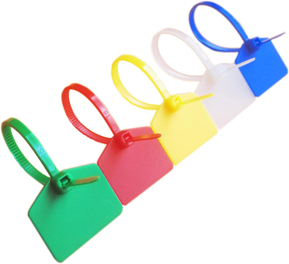 Waterproof Shipping Tags, Multi-Color Self Locking Nylon Writable Marker Ties...