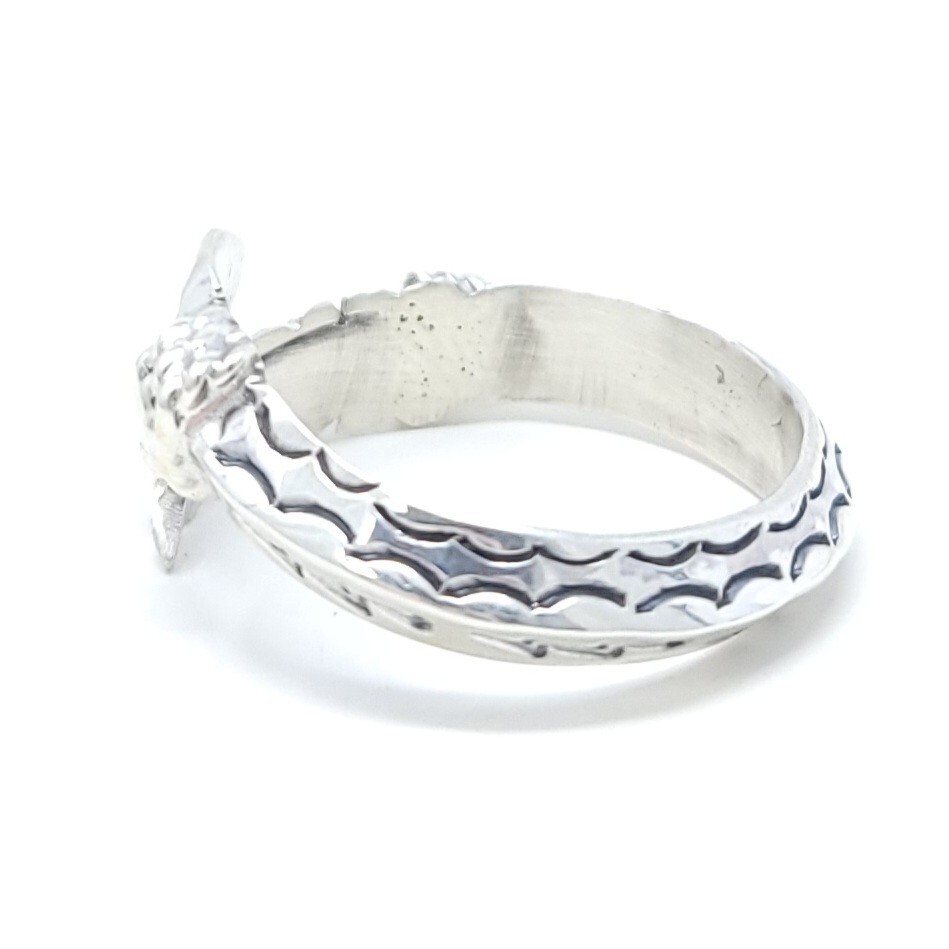 Delayne Reeves Navajo Sterling Silver Adjustable Triangle Wire Arrow Ring