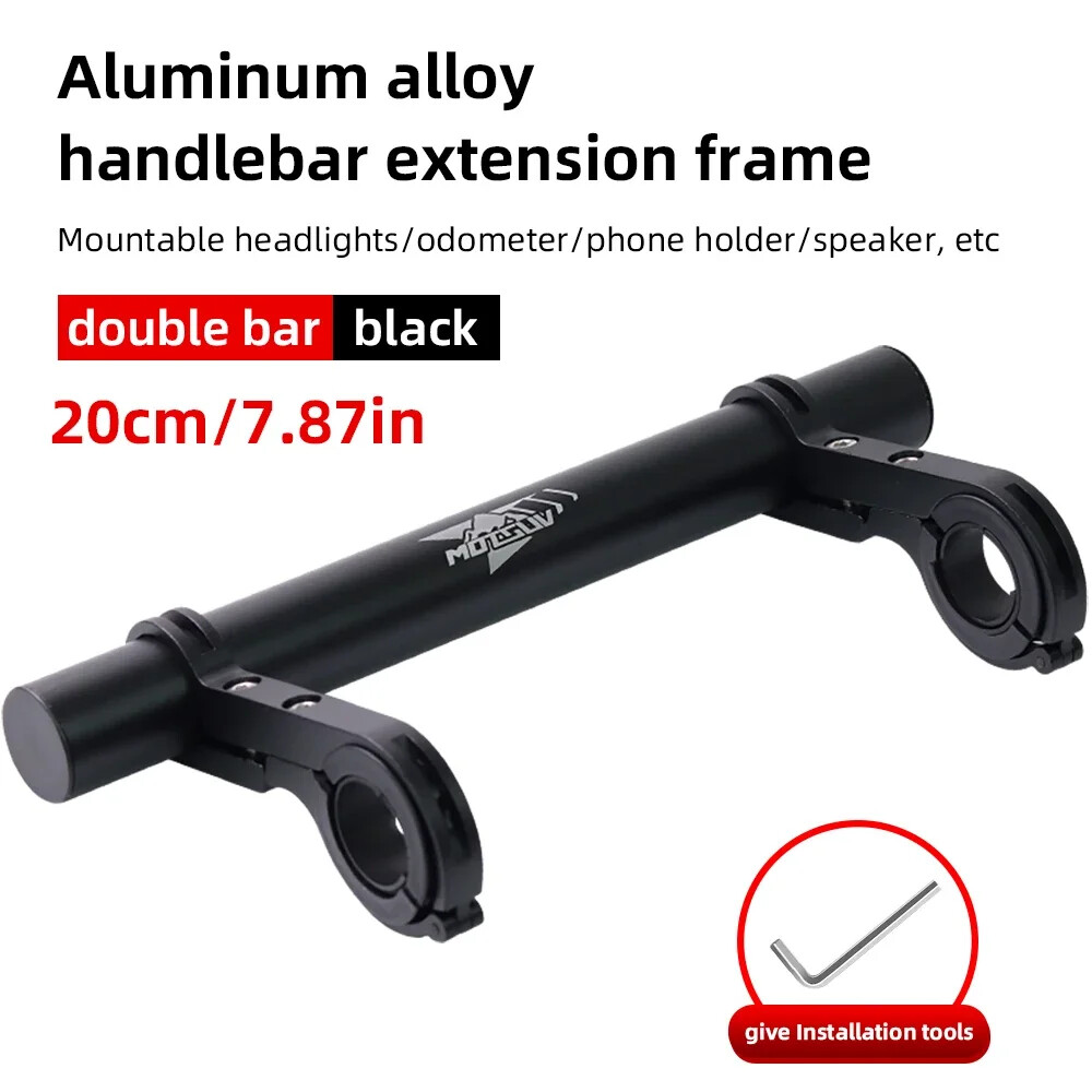 10/20/30cm Bicycle Handlebar Extended Bracket MTB Headlight Mount Extented Bar