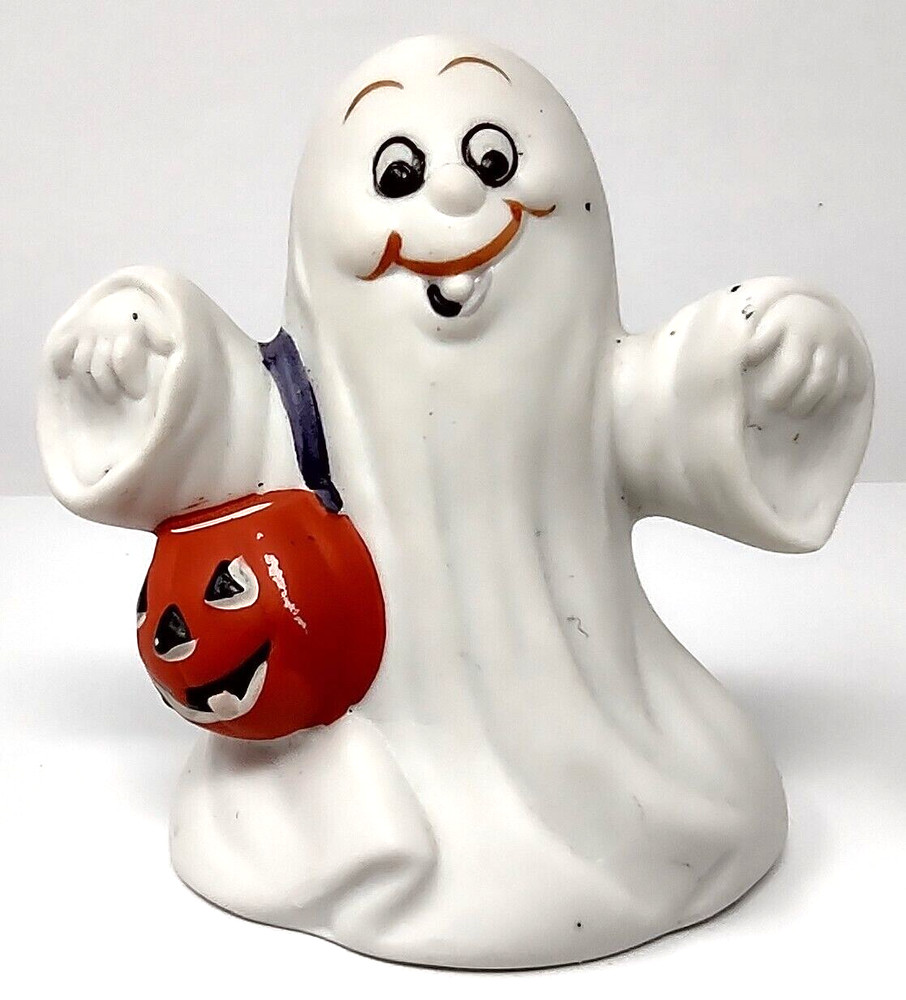 Halloween Ghost With Pumpkin Small