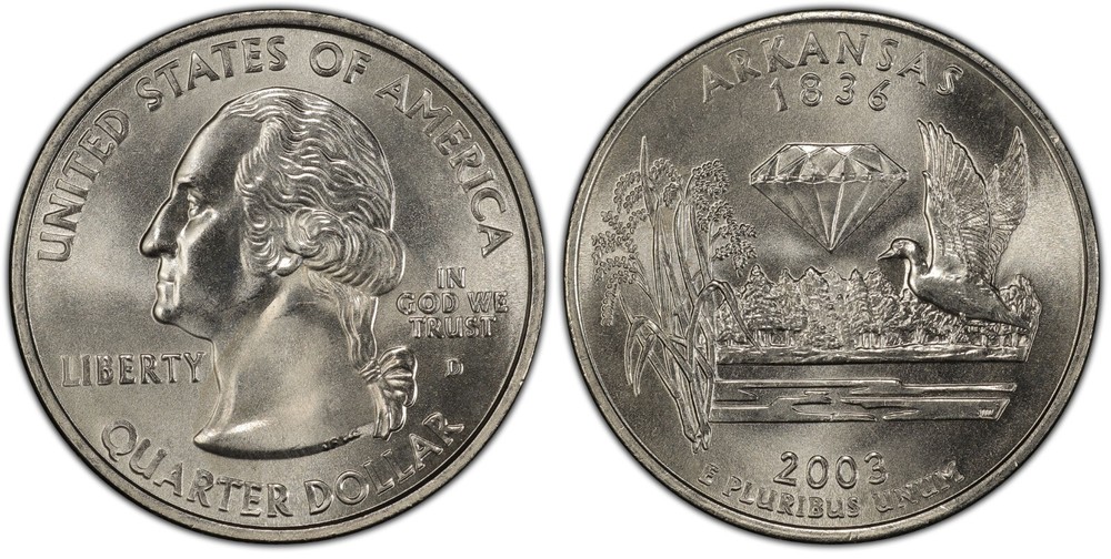 2003 D ARKANSAS STATE QUARTER  Choice Unc  From Mint Rolls