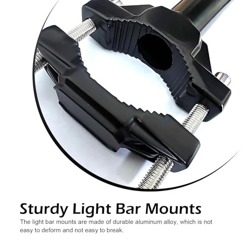 2 PCS Motorcycle Spotlight Mount Brackets, Front Aux Light Fork Mounts, Shock
