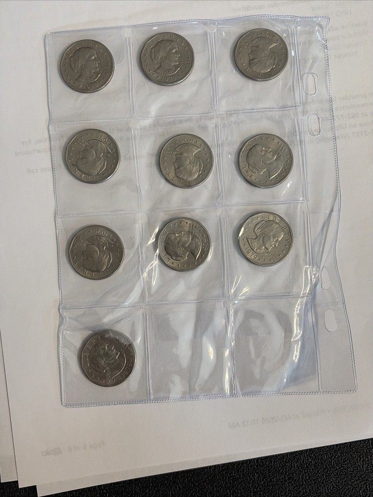 21 - Different Susan B Anthony Dollar Coins D&P. Mints