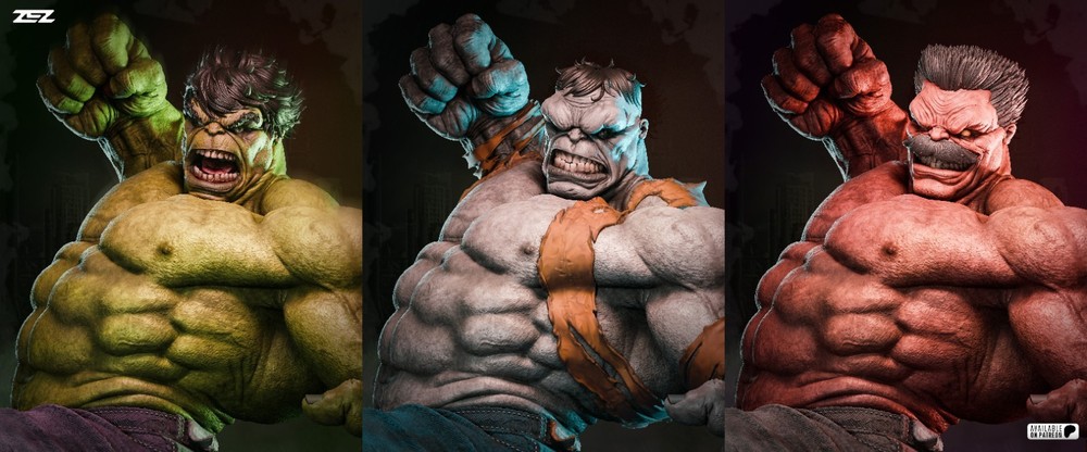 Hulk Statue 3D Printed Kit Unpainted/Unassembled
