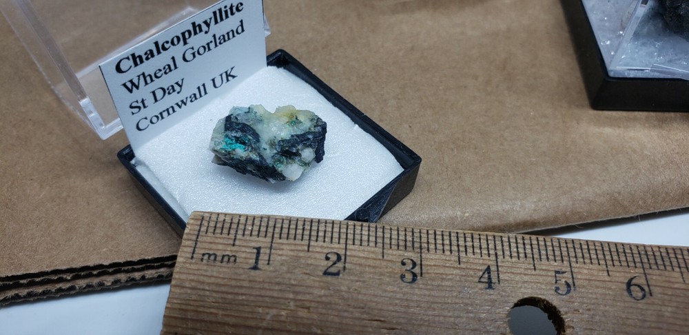 Beautiful Chalcophyllite thumbnail specimen