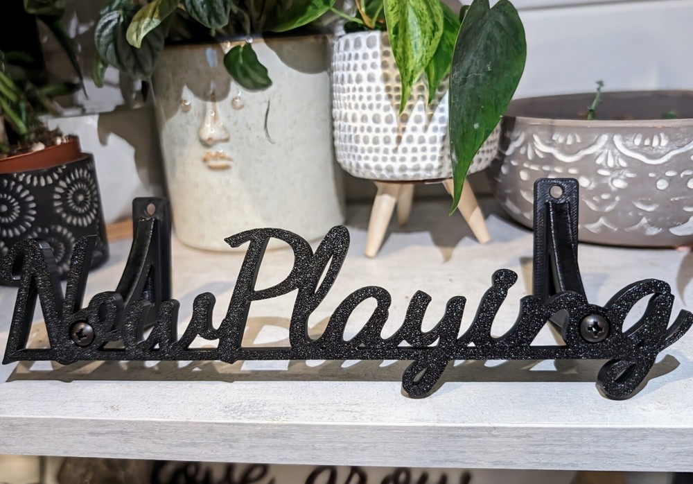NOW PLAYING - Vinyl Record Display / Wall Mount / Shelf Storage - 3D Printed