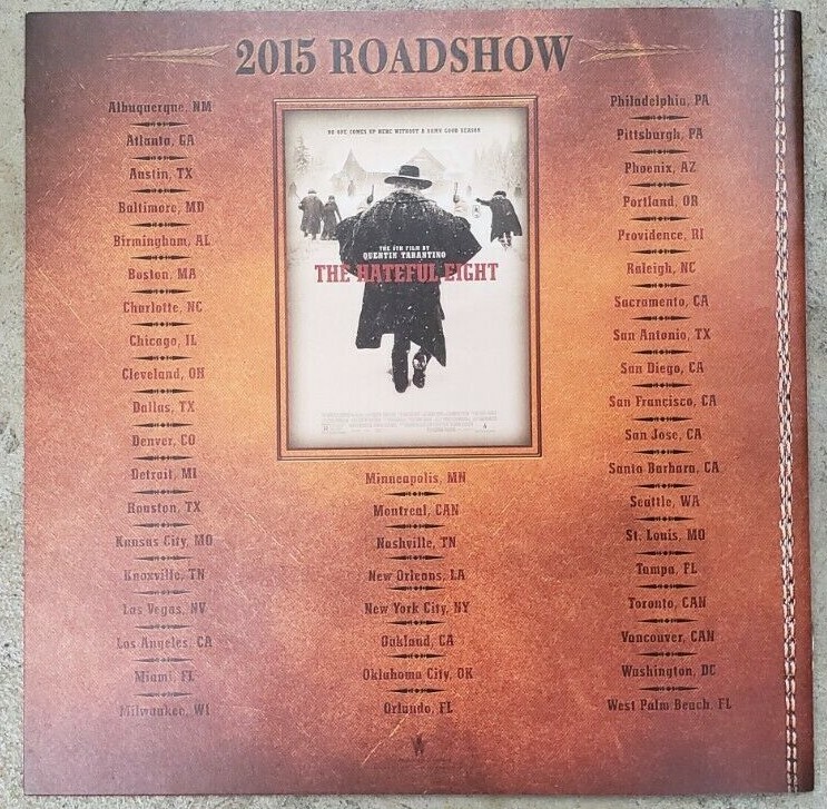 Jennifer Jason Leigh Signed Hateful Eight Roadshow Program Autographed JSA Auth