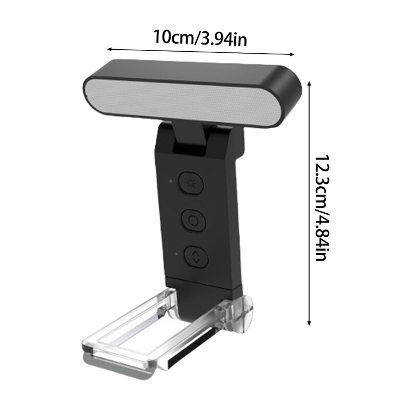 Plastic Eye Caring LED Clip Lamp with Adjustable Brightness and Flexible Arm
