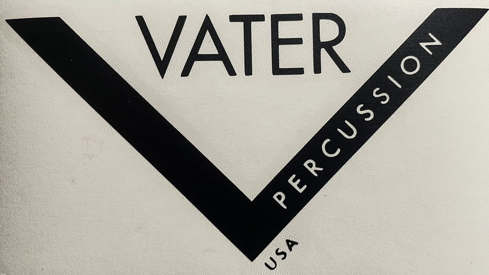 Vater Percussion Stickers  Decals 6” Black