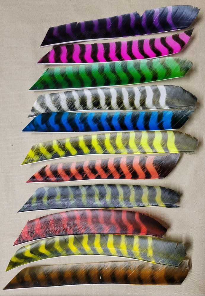 Trueflight Feathers - Full Length Barred - Dozen count