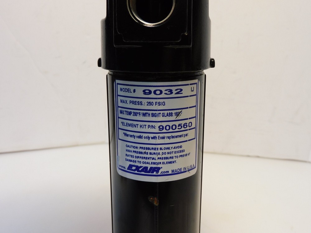 EXAIR 9032 AUTOMATIC DRAIN FILTER SEPARATOR 250PSIG 1/2" NPT