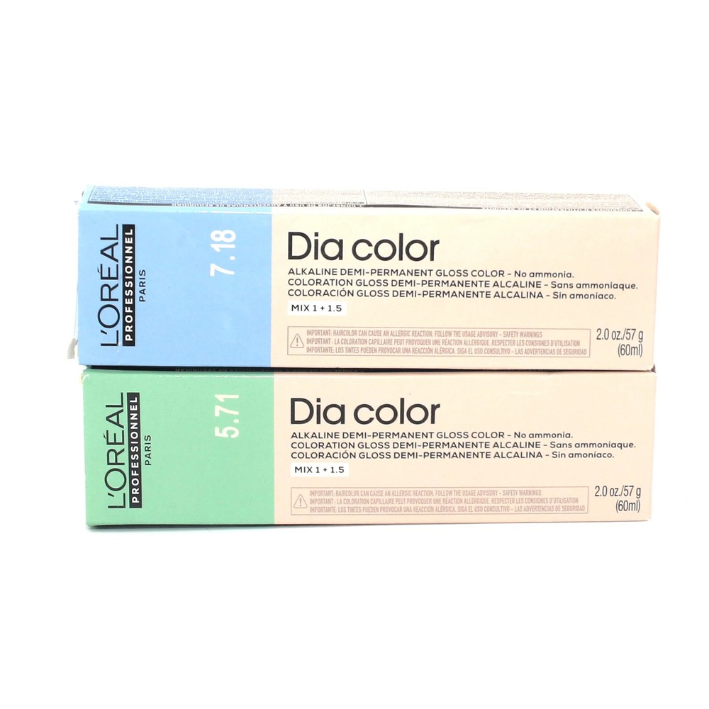Loreal Dia Color Alkaline Demi Permanent Gloss Color 2 oz