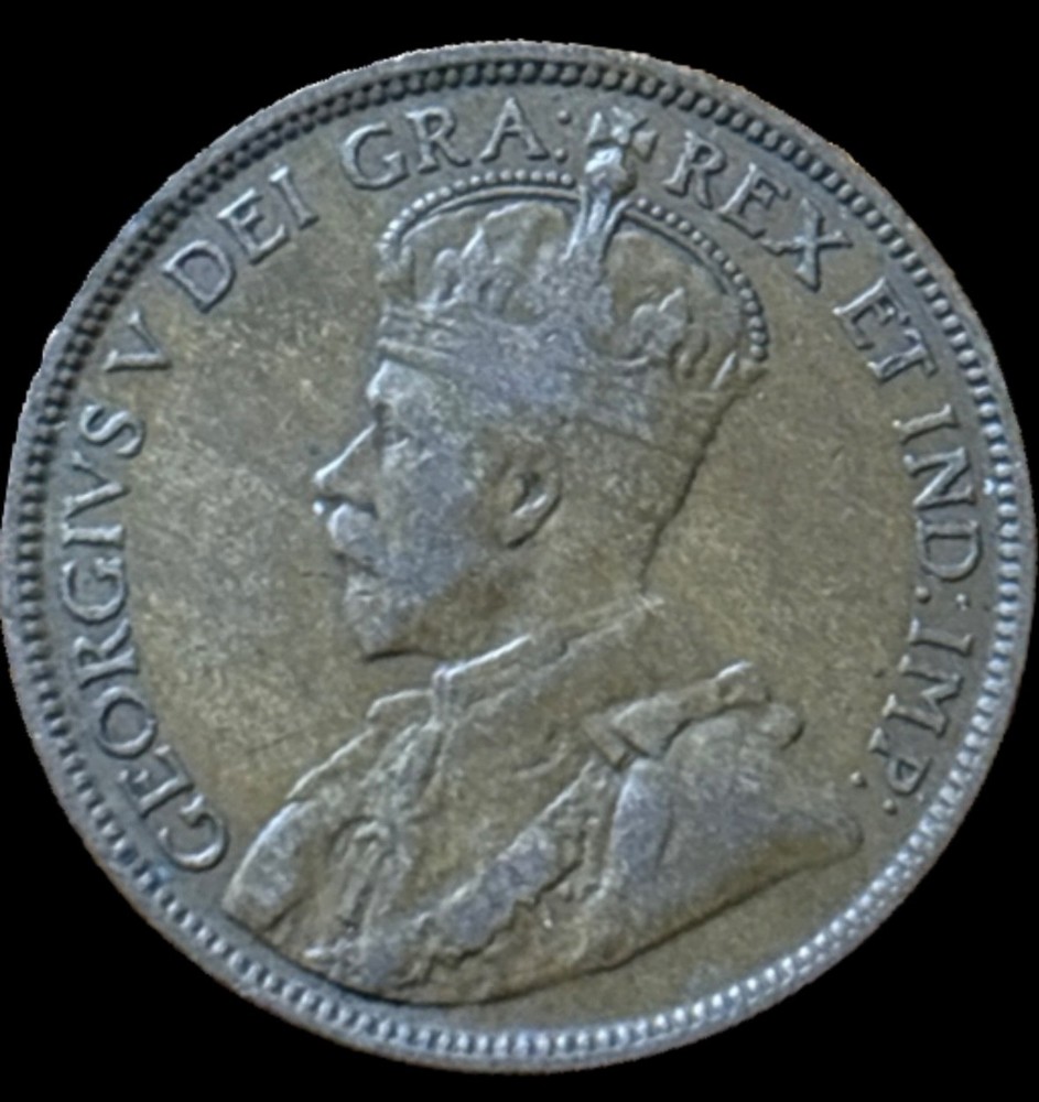 1917c Newfoundland one cent VF