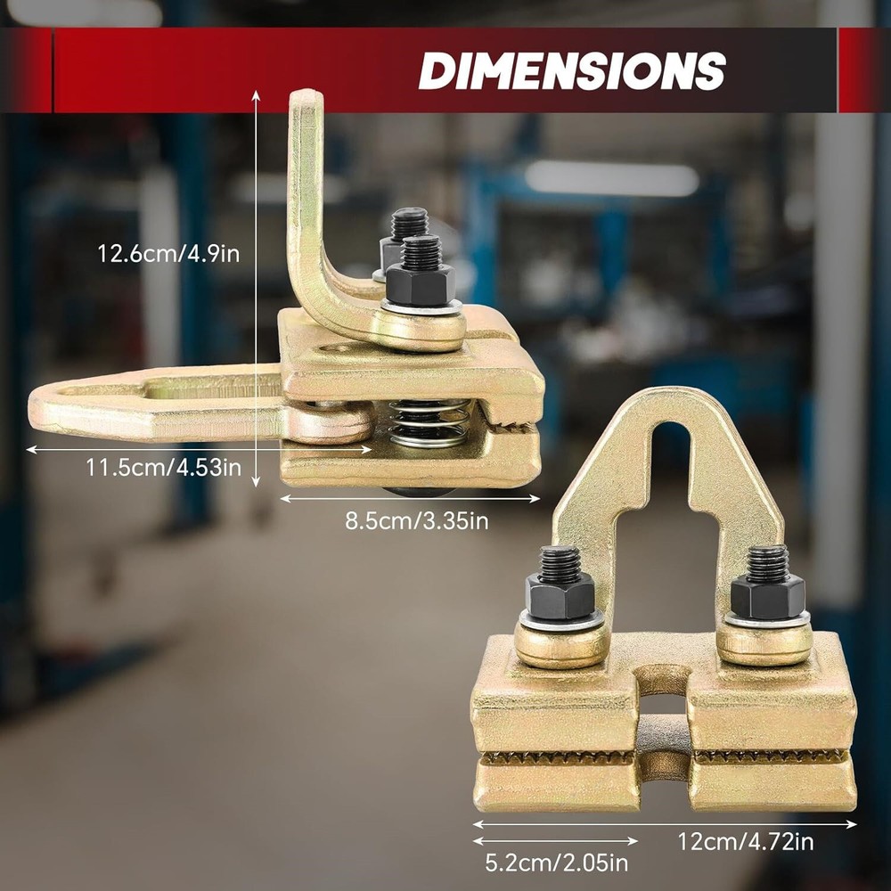 5T Heavy Duty Right Angle Clamp Auto Body Frame Pull Pulling Dent Repair Puller