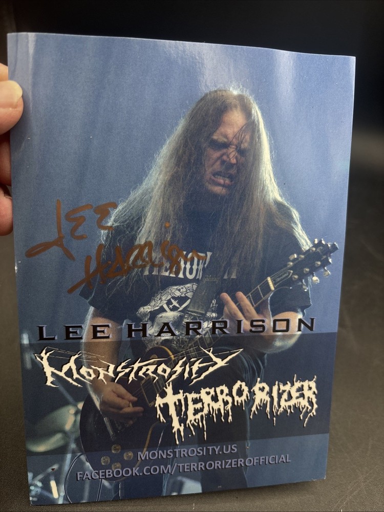 Lee Harrison Monstrosity Terrorizer SIGNED Photo Card