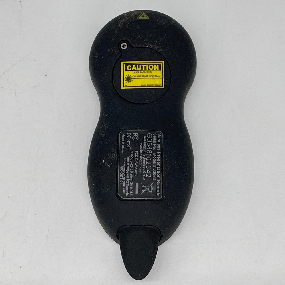 Kensington 33062 Silver Wireless Presentation Remote Control with Laser Pointer