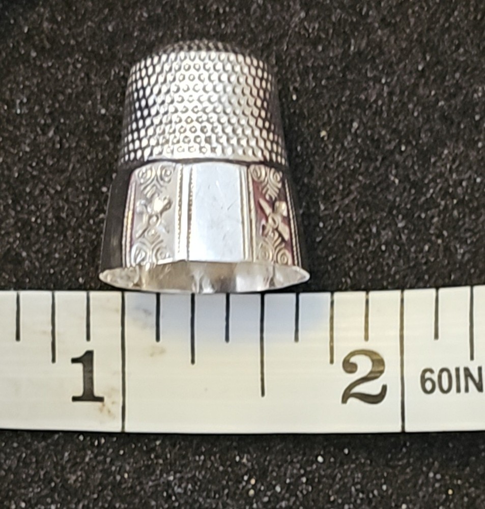 ANTIQUE 925 STERLING SILVER THIMBLE MARKED INSIDE