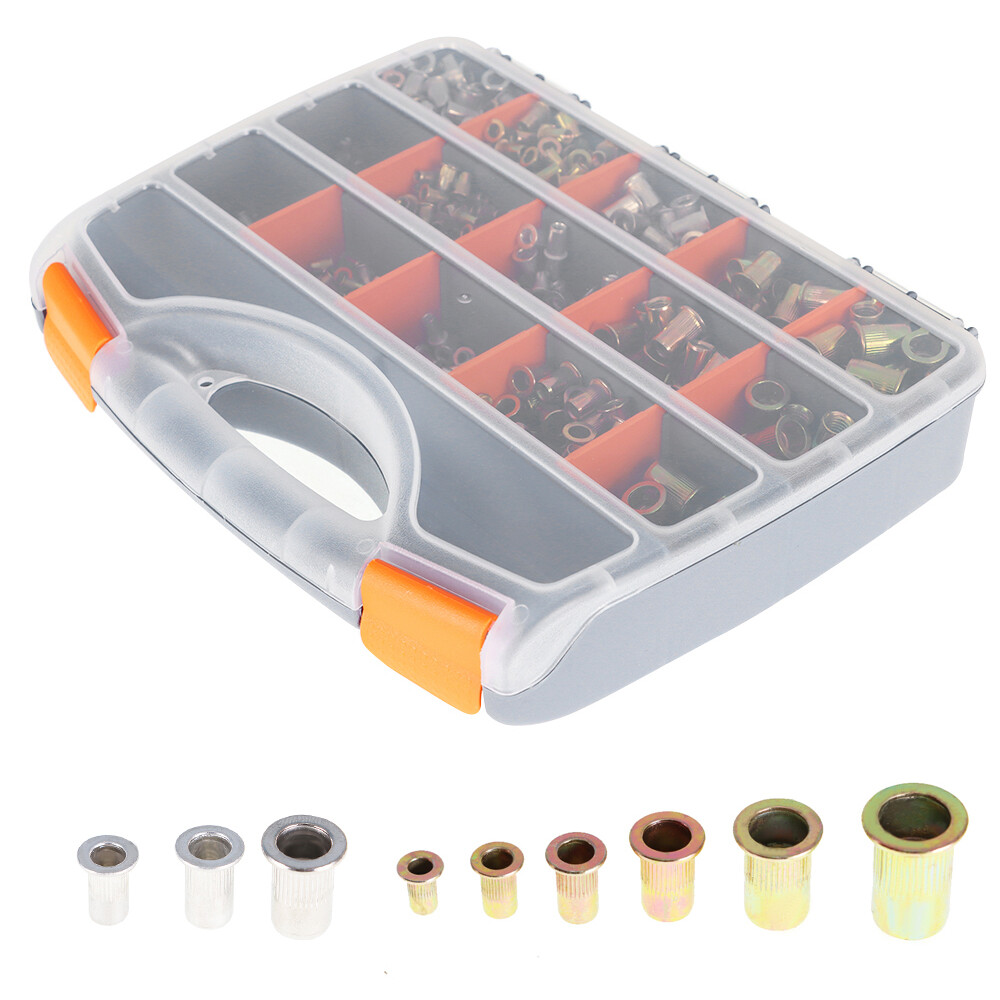 900pcs Rivet Nut Kit Rivnut Setting Tools Nut Setter Tool Hand Riveter