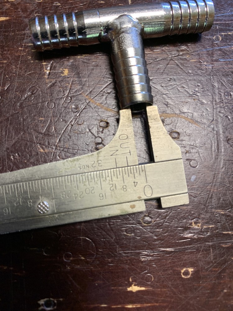 Stainless Steel Barb Tee Splitter Fitting