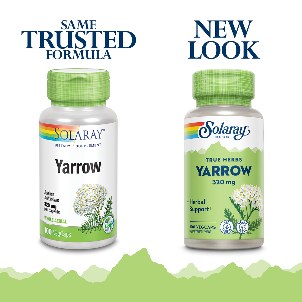 Solaray Yarrow 320mg Capsules, 100 Count