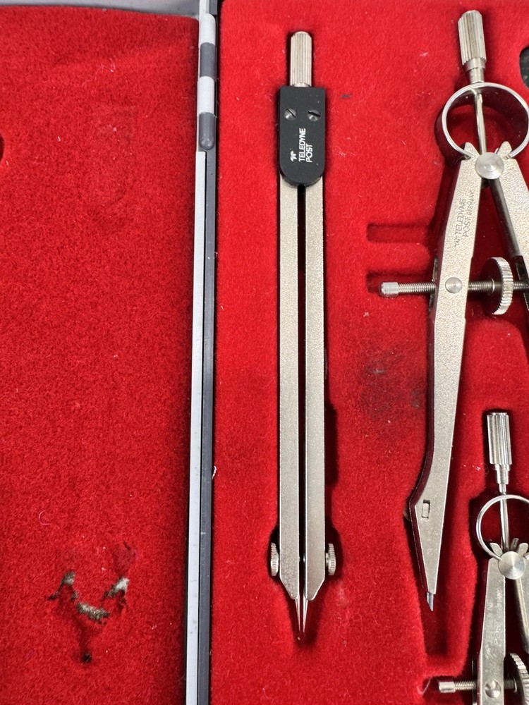 Teledyne Post Draftsman Drafting Kit With Case Compass