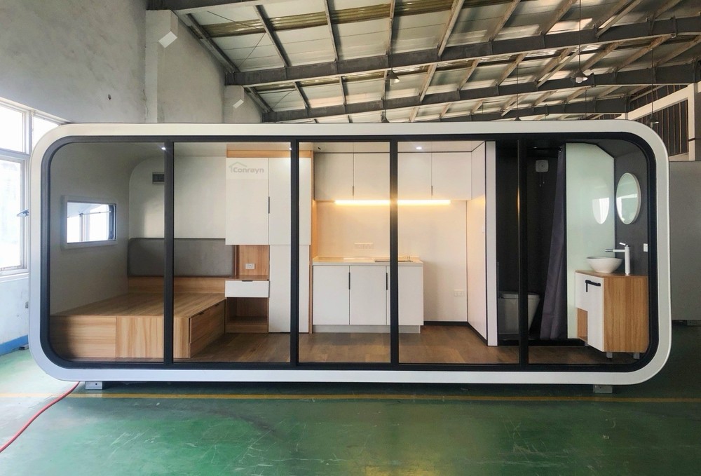 Fully Assembled Modern Prefab Tiny Home ADU Studio 138 Sq Ft Backyard House