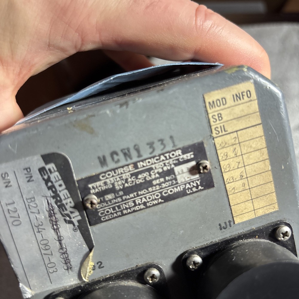 COLLINS COURSE INDICATOR 522-3073-00 331A-6D