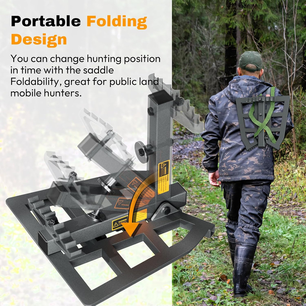 Saddle Hunting Platform, Aluminum Adjustable Tree Saddle Platform, Saddle Huntin