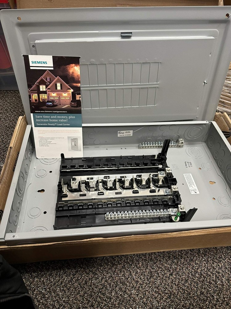 Siemens SN Series Load Center Plug-On Neutral Ready