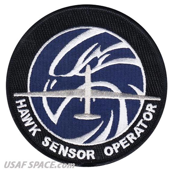 USAF 69TH RECONNAISSANCE GROUP -RQ-4 SENSOR OPERATOR -Grand Forks AFB-VEL PATCH