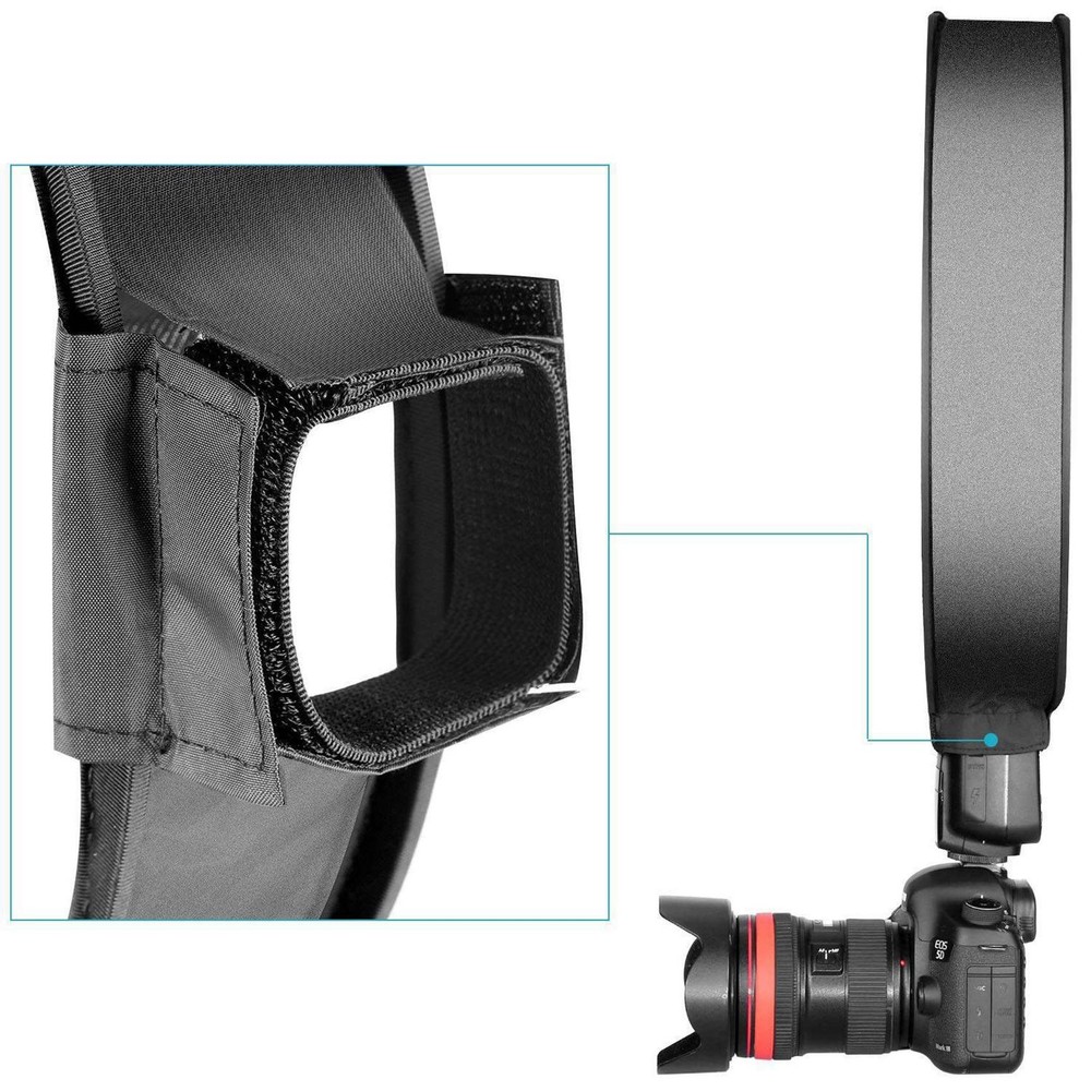 2X 40Cm Round Universal Portable Speedlight Softbox Flash Diffuser On-Top9779