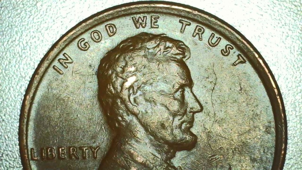 1969 D Lincoln Cent Multiple Errors: Struck thru, Tilted Collar, Dblg Columns +