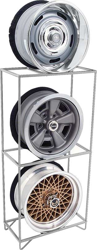 Wheel Display Storage Rack Chrome