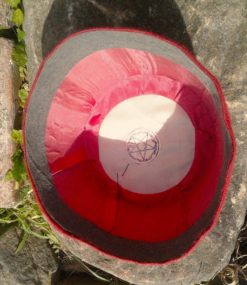 Vintage Red Fez Hat with Black Tassel Plain