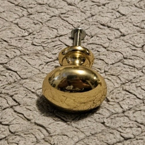 Brass Drawer Pull 1 1/4 Inches