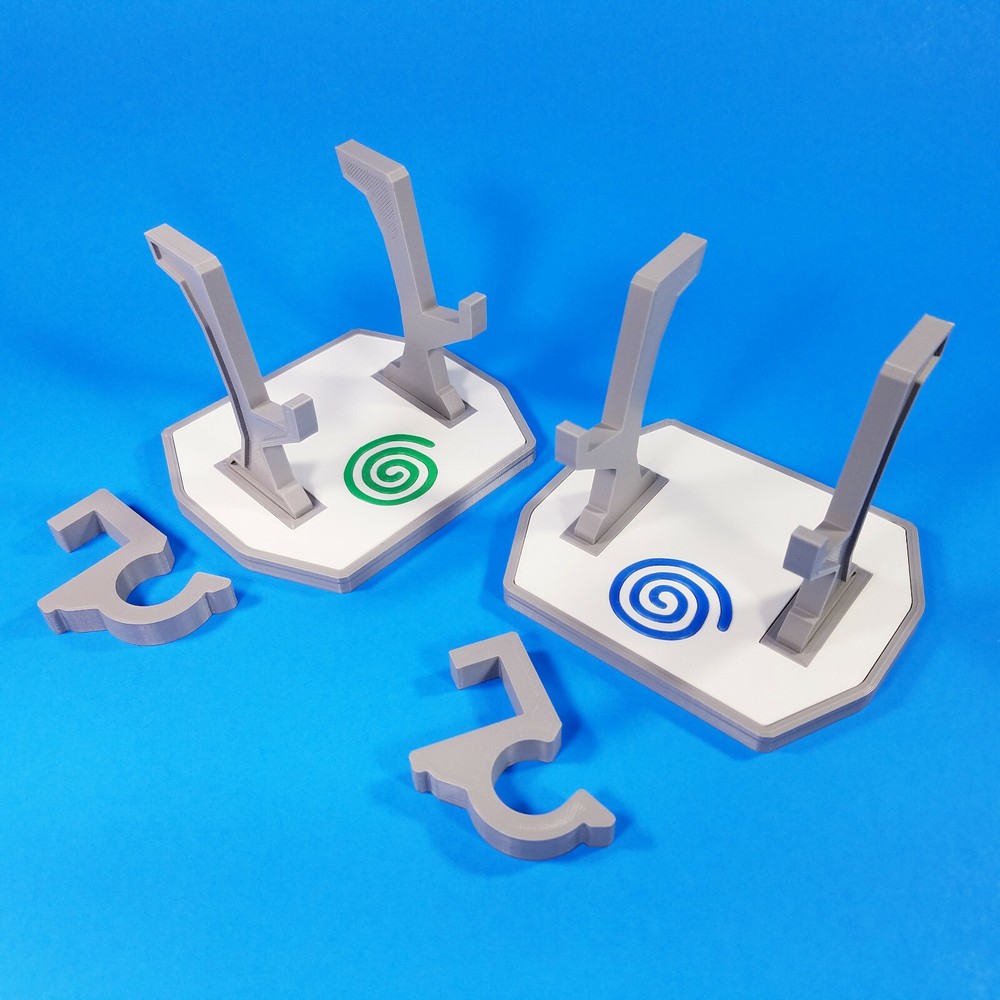 Sega Dreamcast Controller Display Stand - Custom 3D Printed - Multi Color Mounts