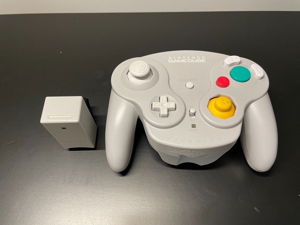 Nintendo GameCube Console Lot - Wavebird Wireless Controller, Super Monkey Ball
