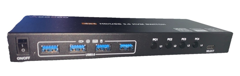 AooCoo 4K Dual HD/USB 3.0 KVM Switch ONLY