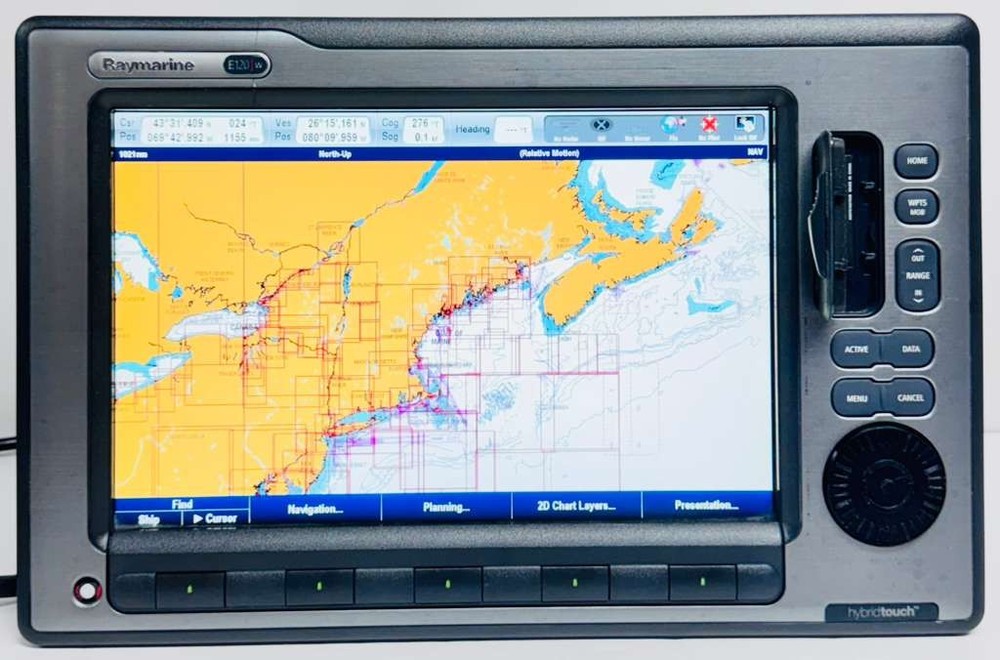 RAYMARINE E 120W WIDESCREEN HYBRIDTOUCH CHARTPLOTTER/MULTIFUNCTION DISPLAY