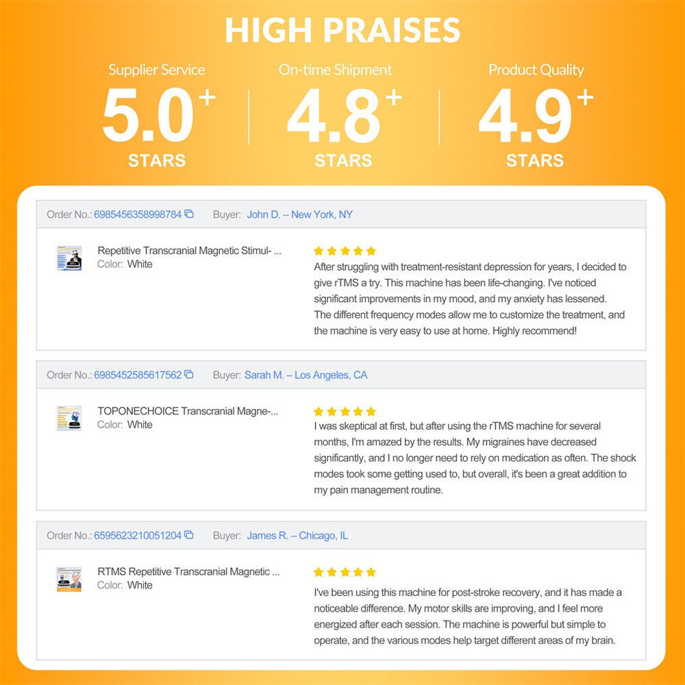 rTMS Transcranial Stimulation Machine Adjustable Strength for Depression Therapy
