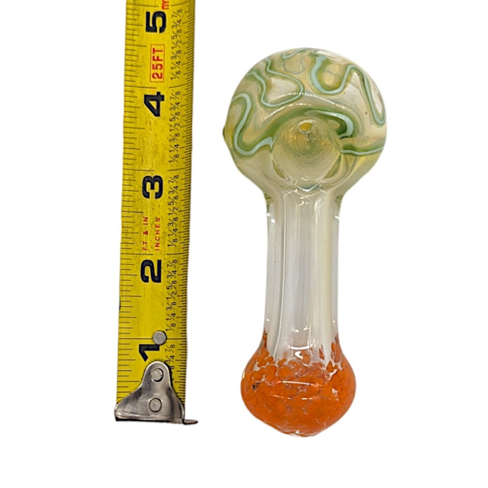 4.5" Thick Glass Tobacco Spoon Pipe